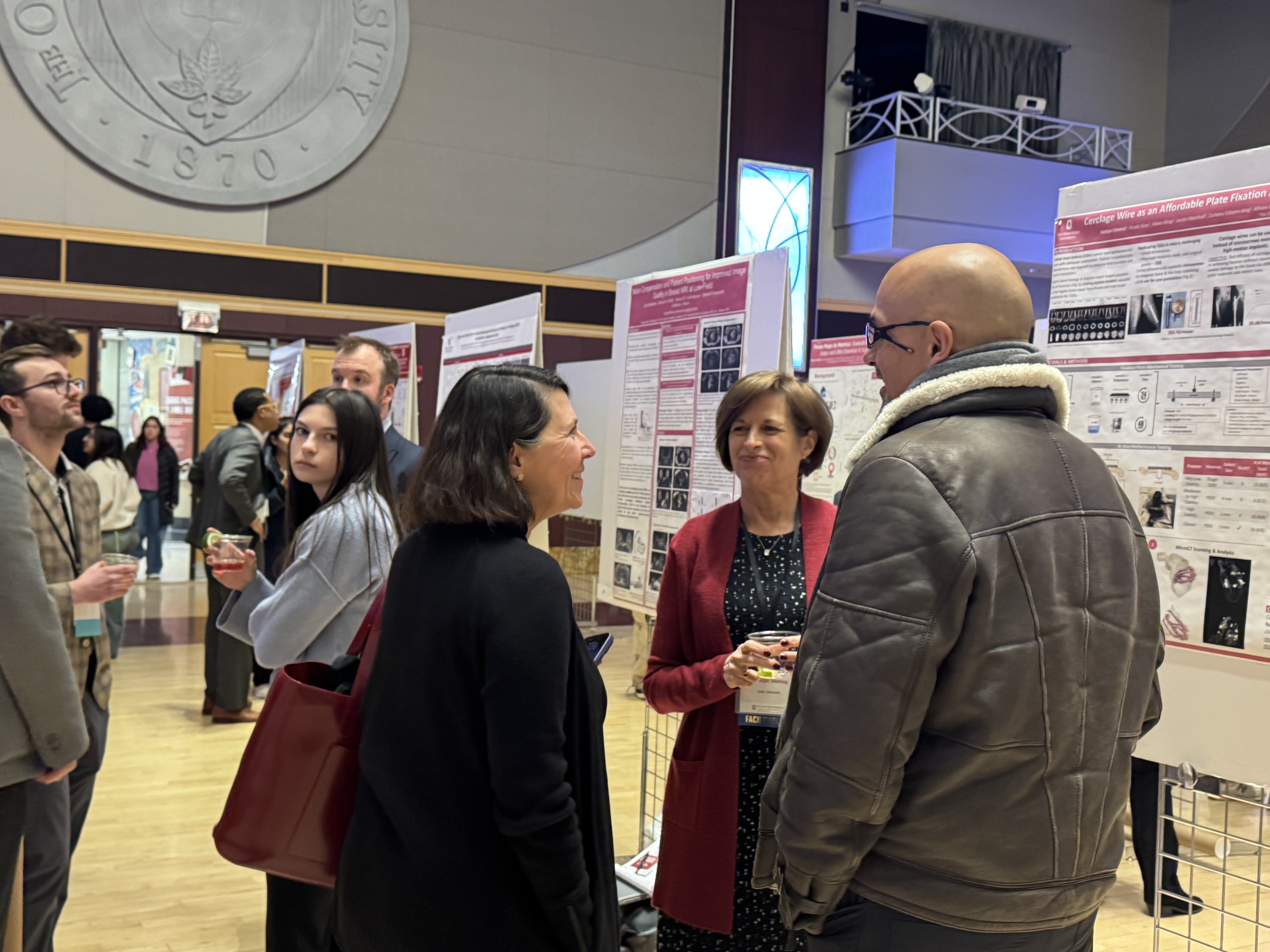 Poster session with Dr. Johnson