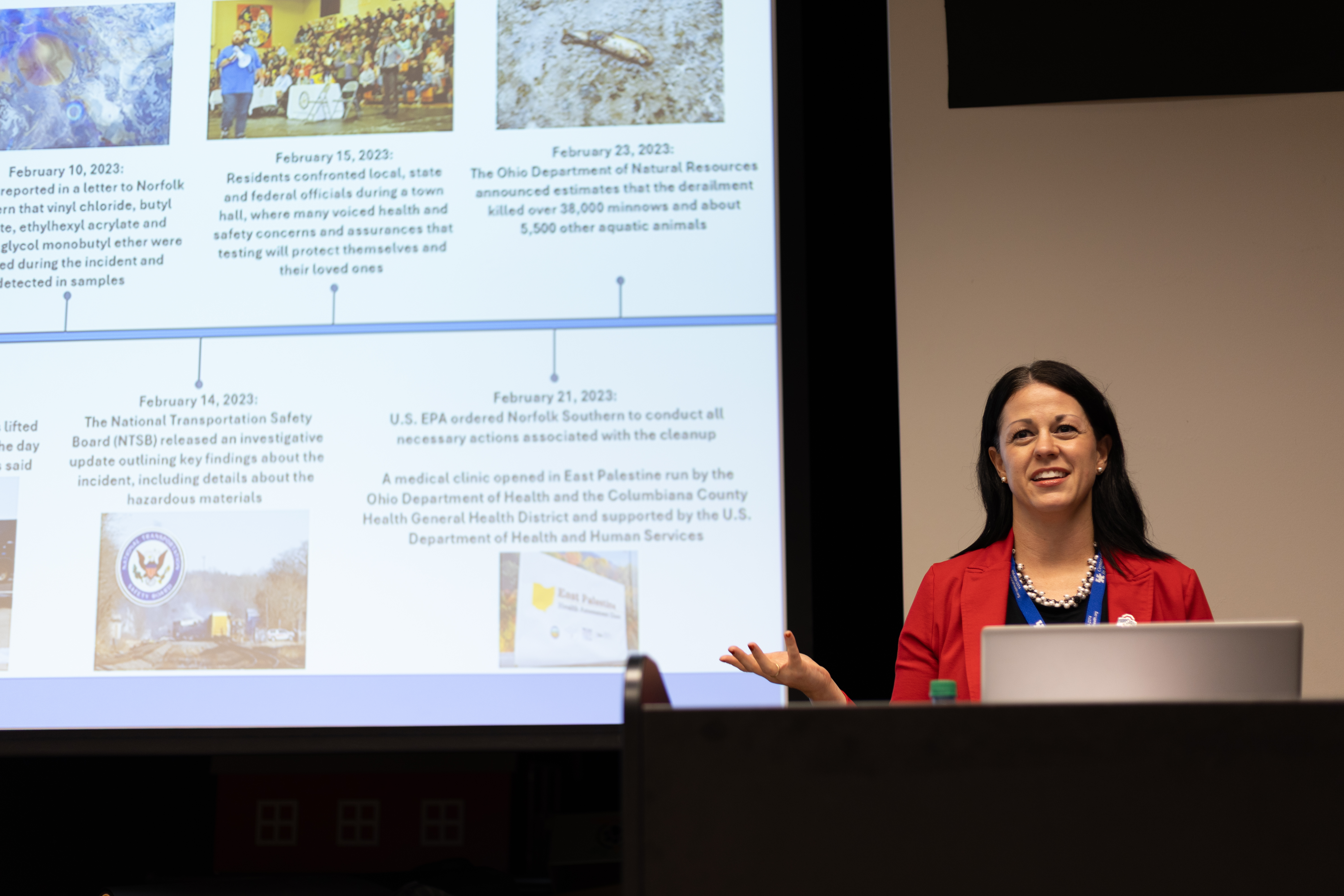 Misti Allison presenting her project: Listening Before Launching: A Model for Community-Centered Research Program Launches in Appalachia