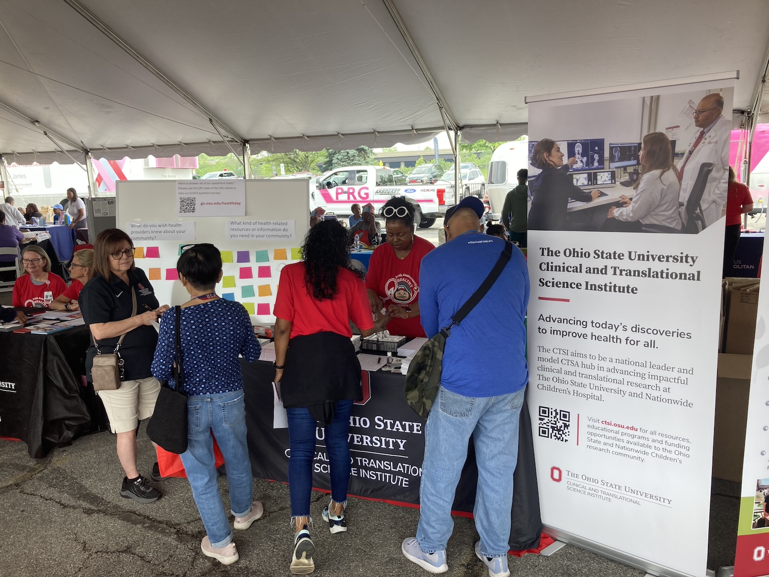 CTSI Healthy Community Day table