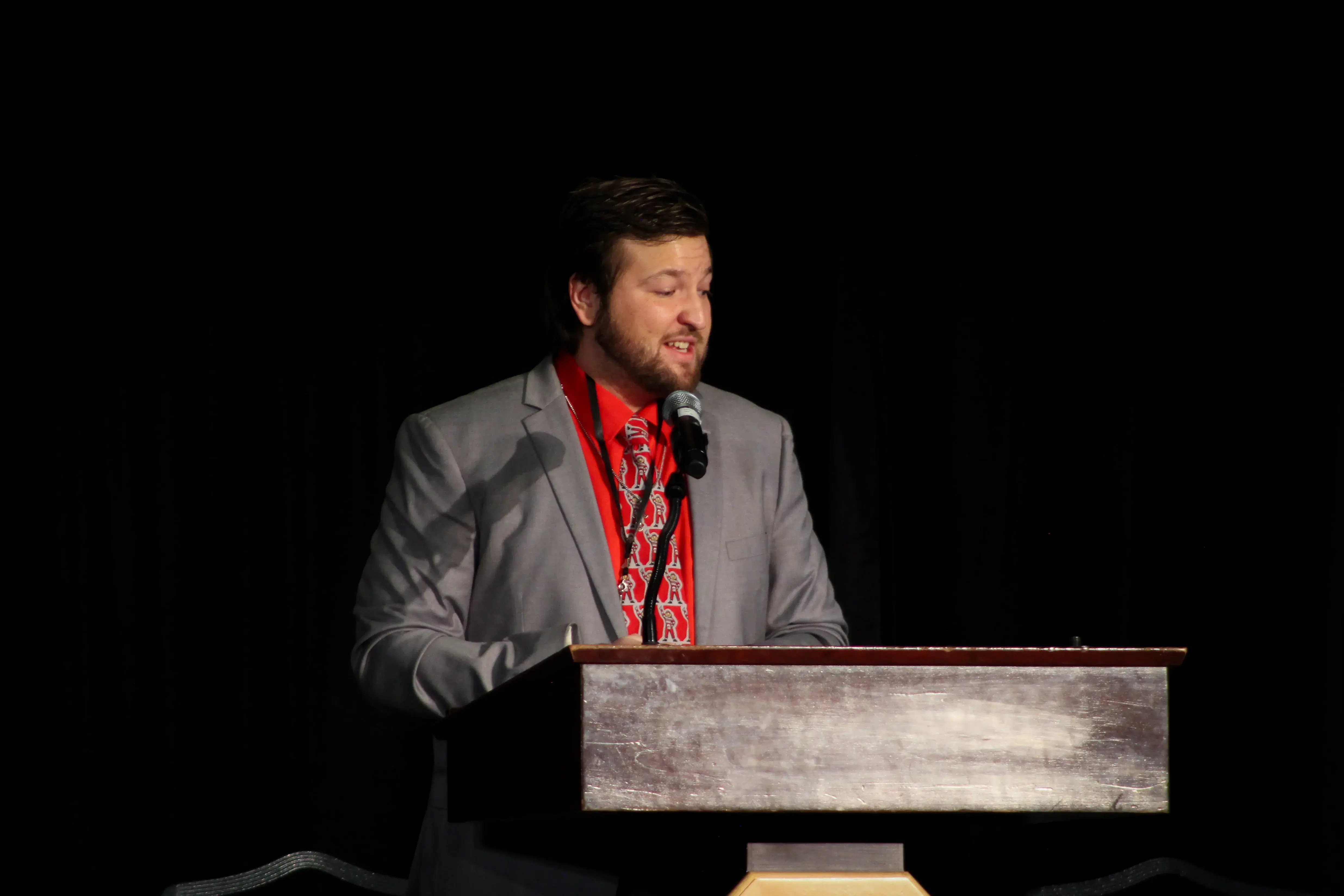 Jon Carl Barba II on podium 