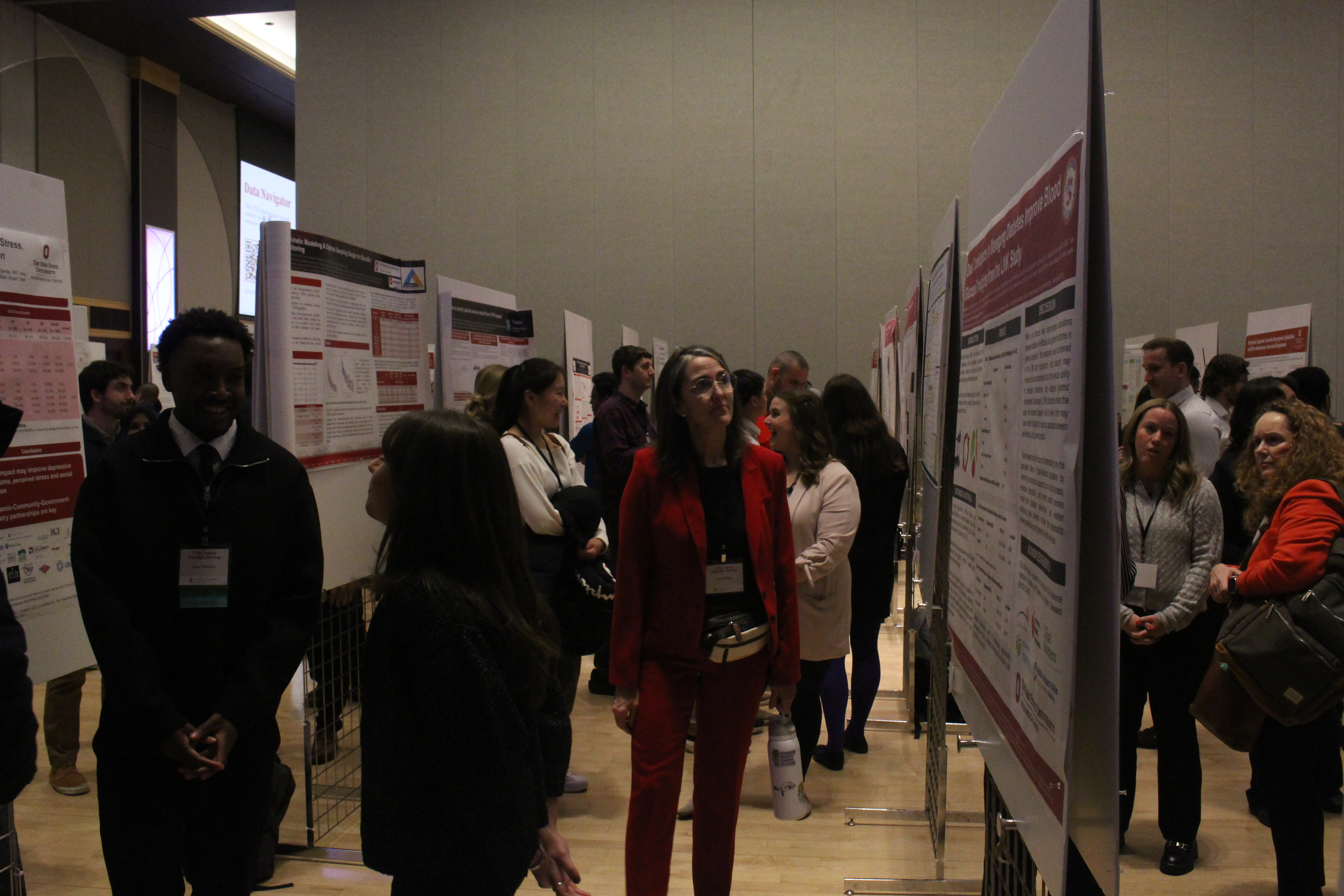 scientist interacting with each other