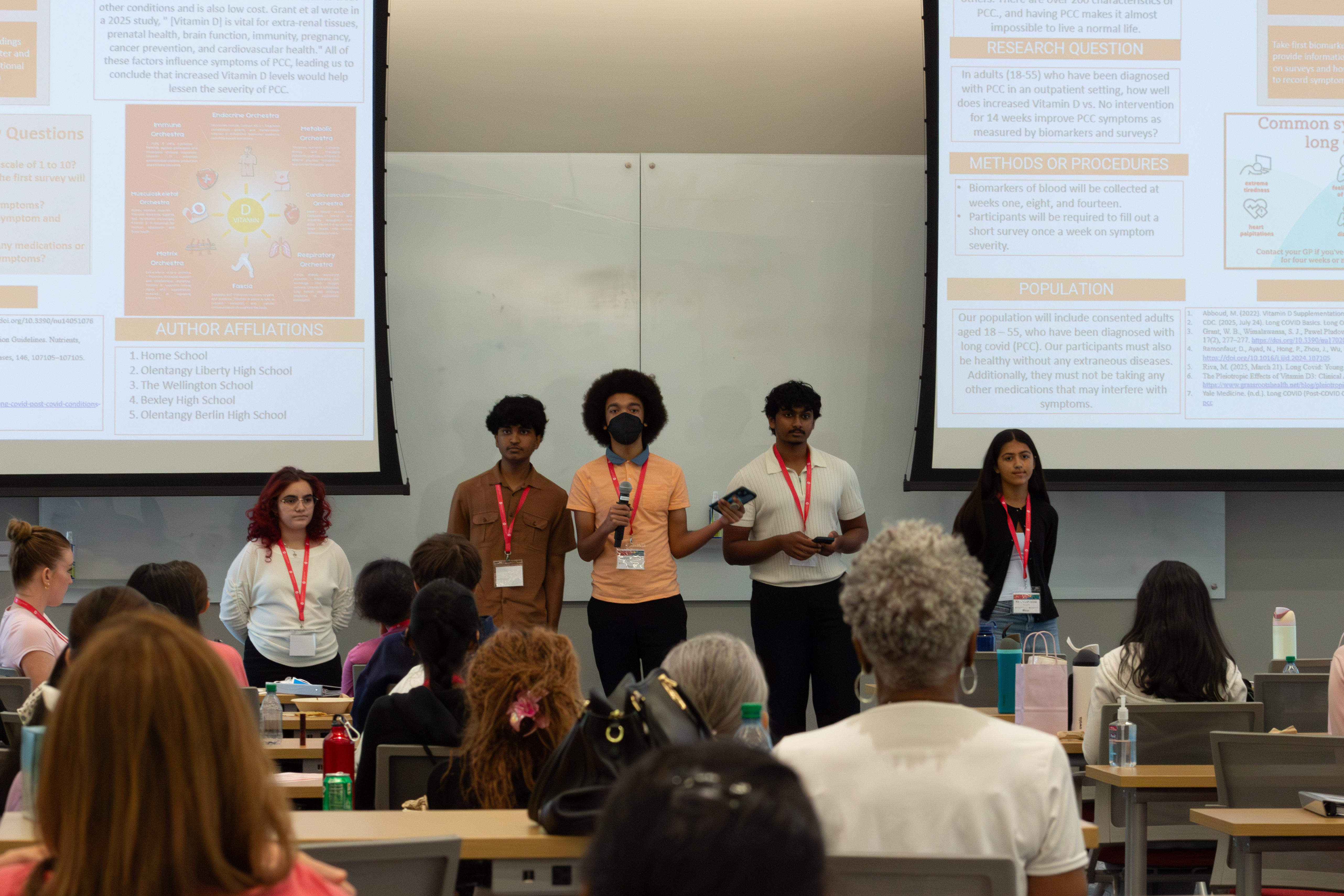 Participants presenting their project during last day of camp