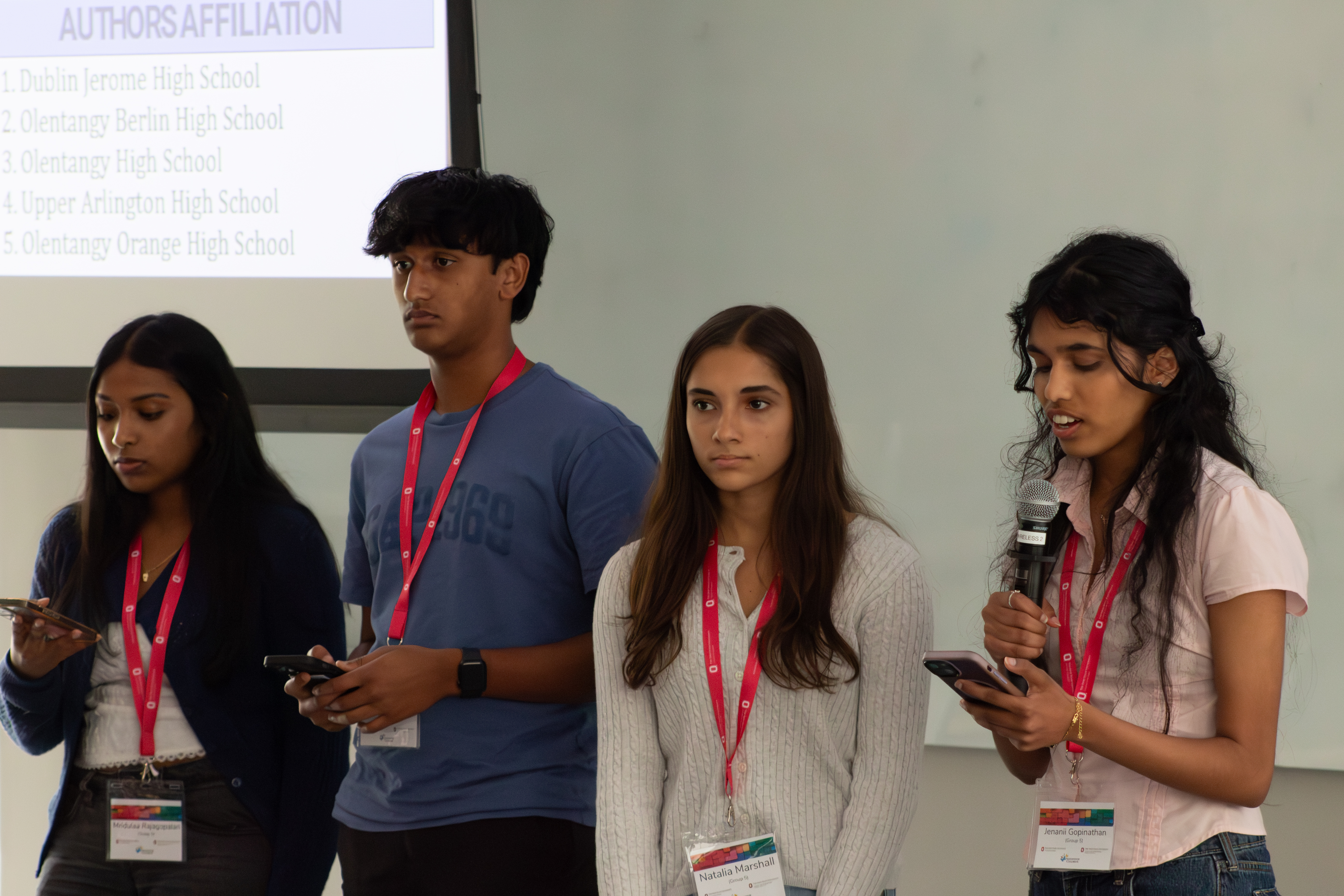 Participants addressing the room