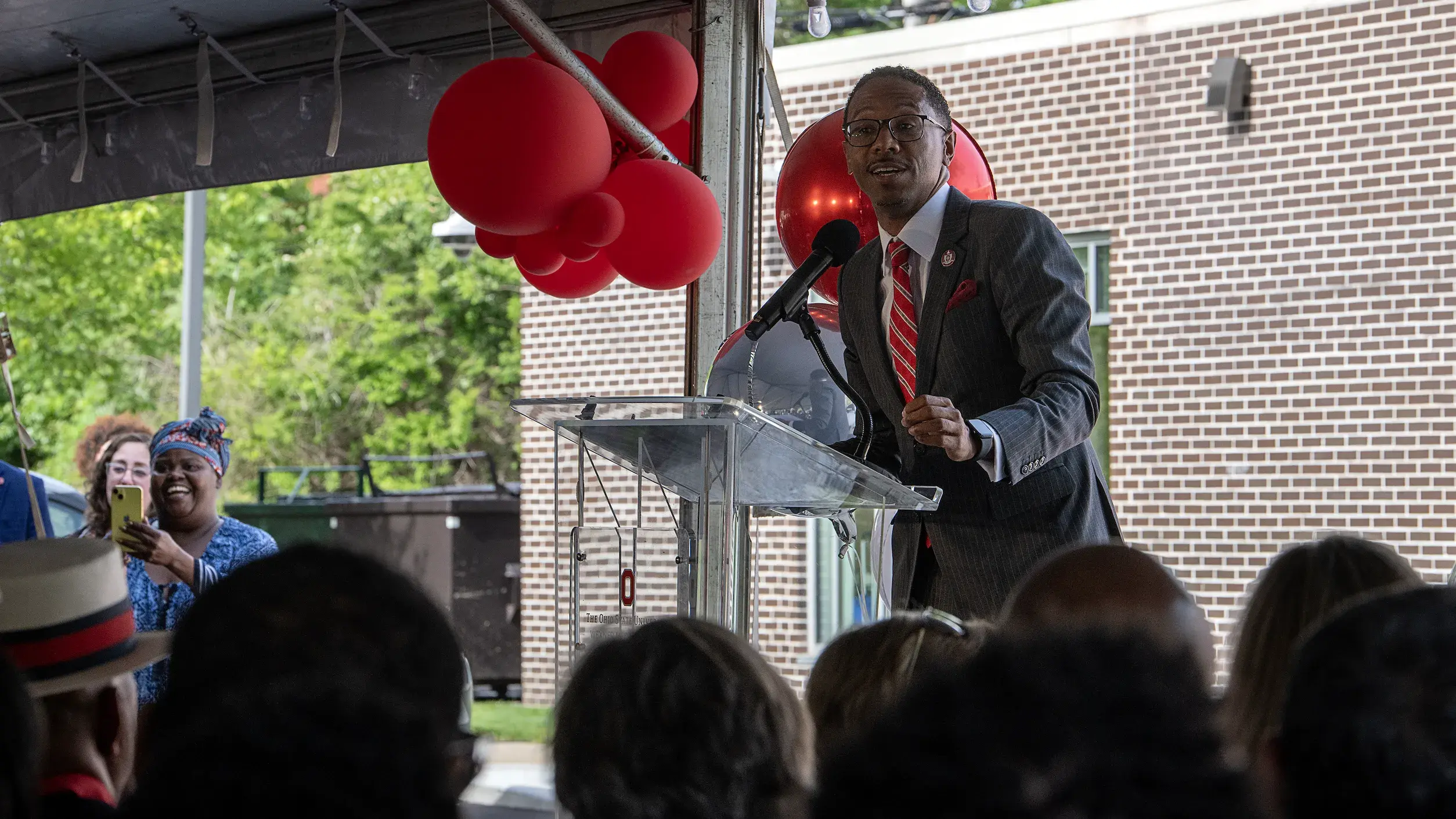 Joshua Joseph speaking at a community event