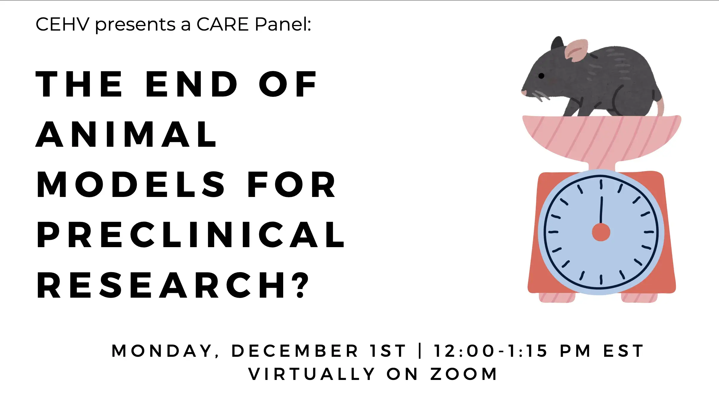 an image with the following text: The end of animal models for preclinical research?