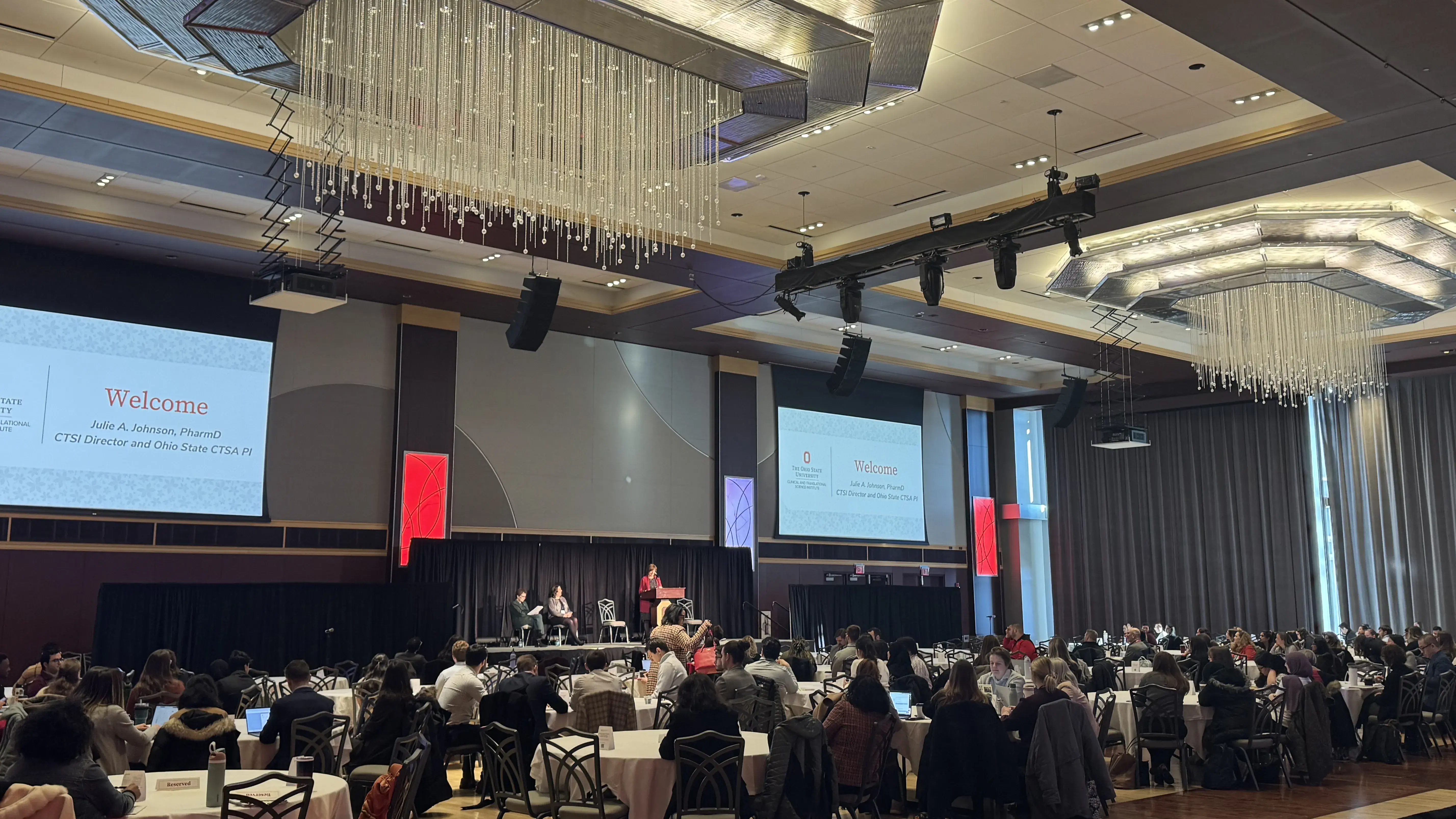 Dr. Johnson speaking at ASM