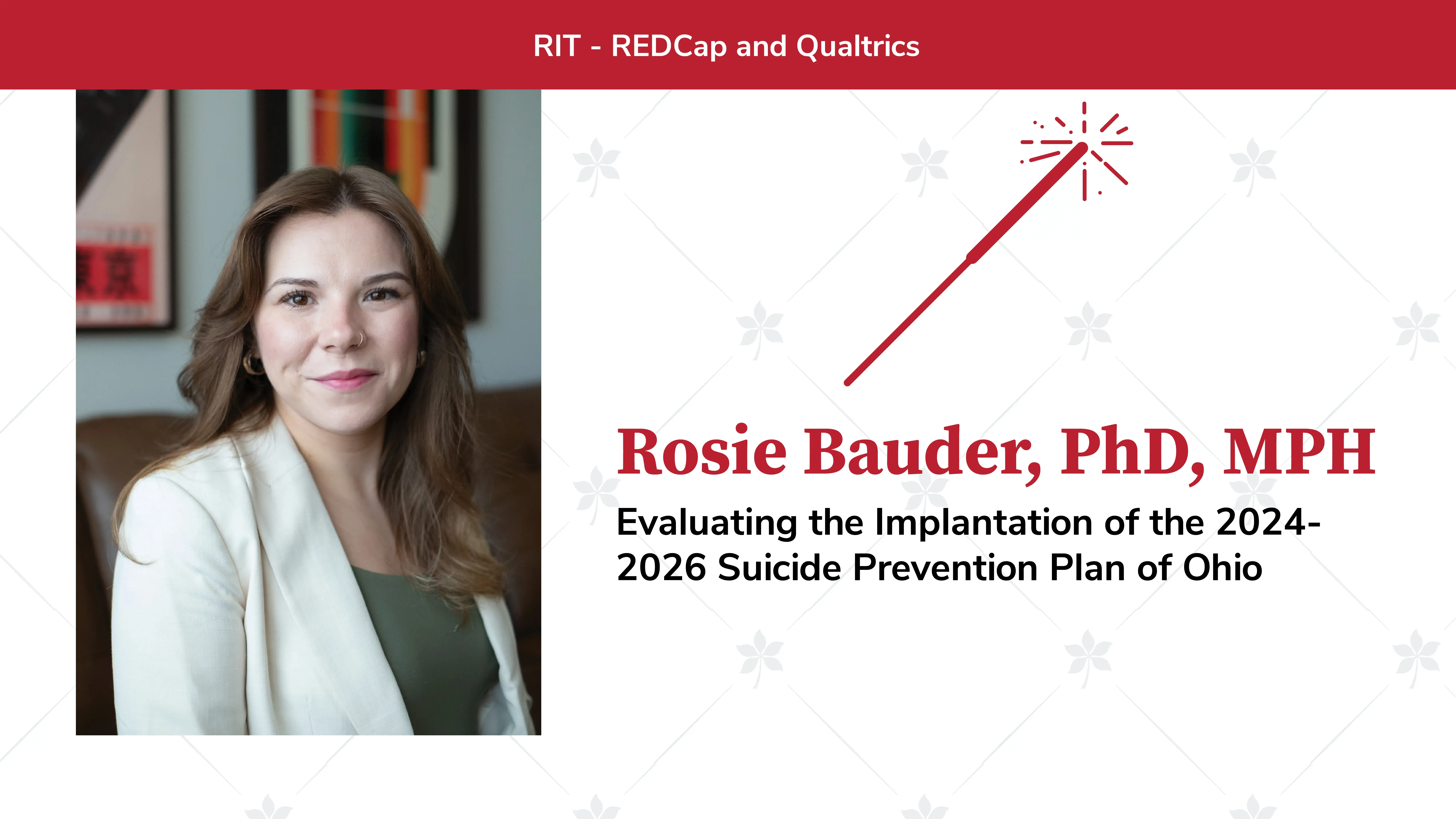 Portrait of Rosie Bauder, PhD, MPH
