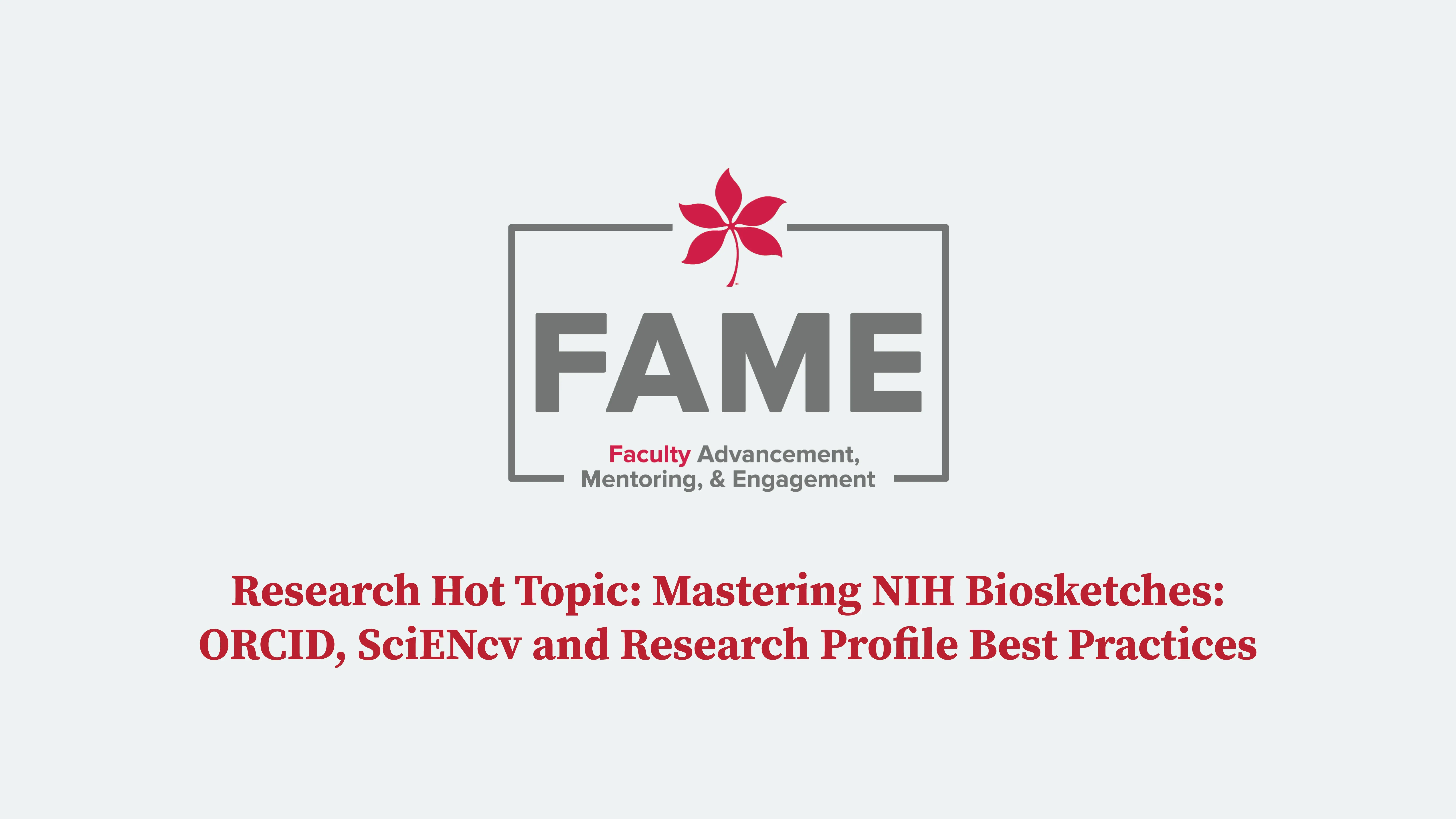 Logo of FAME